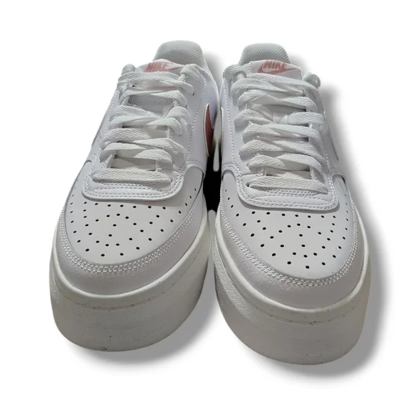 NEW Nike Court Vision Alta Women's Shoes In White/Sail/Red Stardust Size 10 - Picture 4 of 15